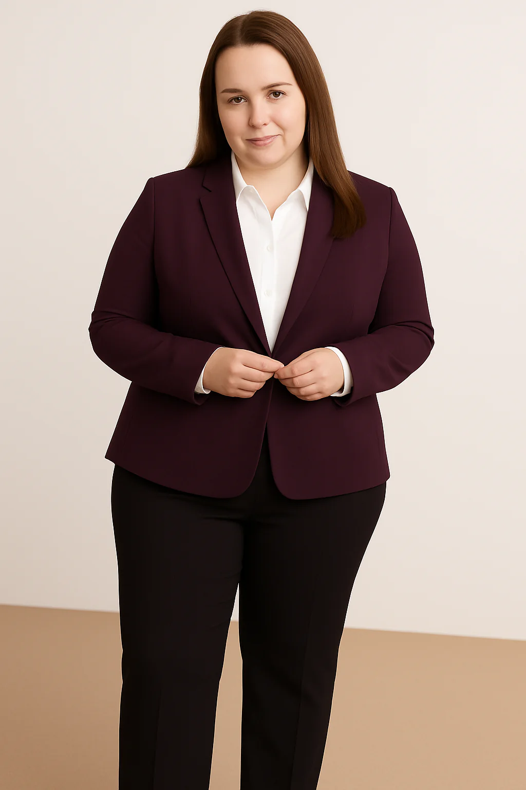 The Forever Blazer in Aubergine