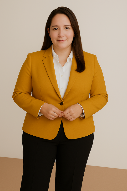 MaisonFit Blazer in Old Gold